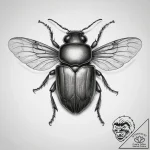 Tattoo sketch net-winged beetle – tattoo sketch (№1759141051_0, 29.09.2025 10:17) — tattoovalue.net