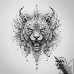 Tattoo sketch перо, ink illustration for tatt… – tattoo sketch (№1759141839_0, 29.09.2025 10:30) — tattoovalue.net