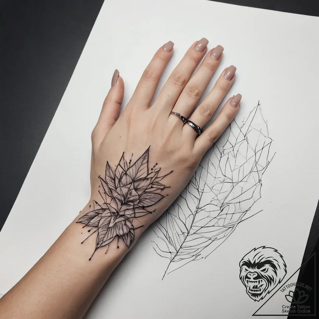 Tattoo sketch hands with a document, tattoo d... - tattoo sketch (№1759142227_0, 29.09.2025 10:37) — tattoovalue.net
