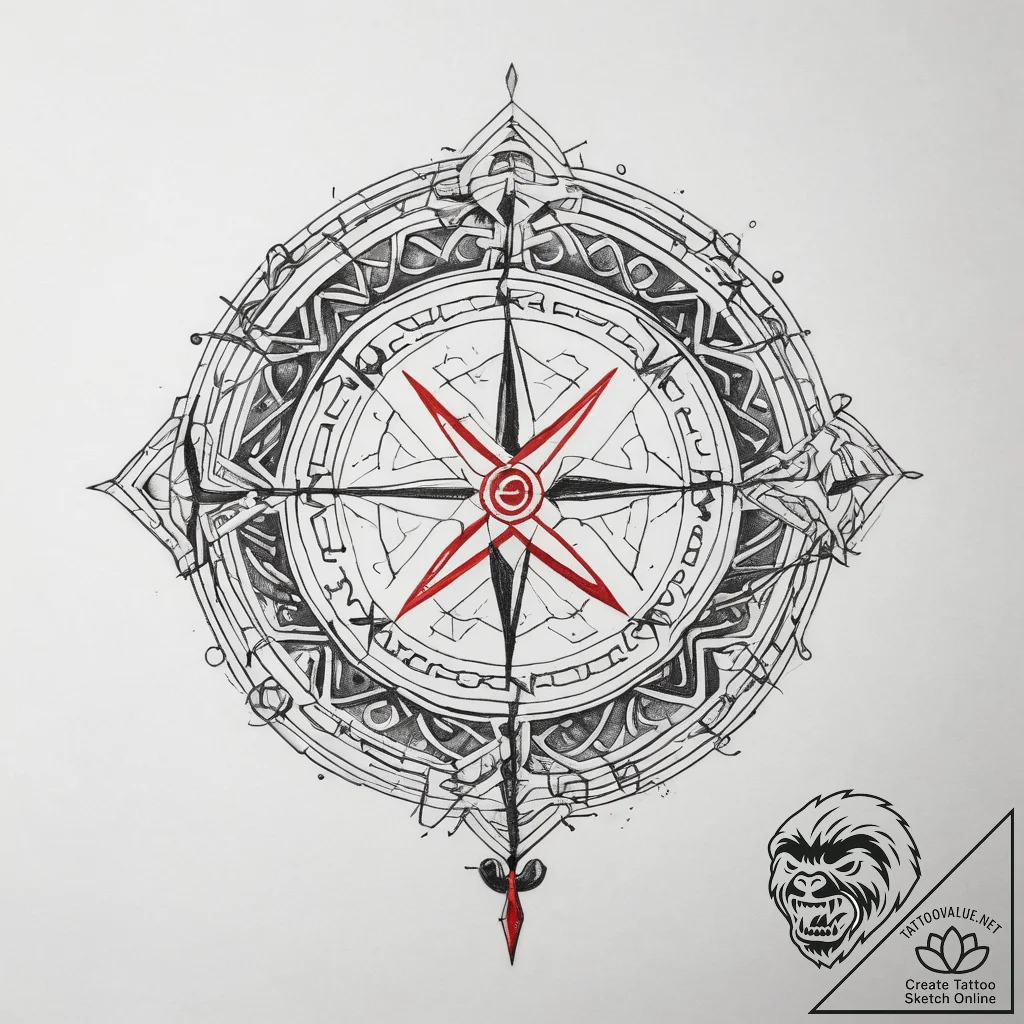 Runic symbols & runes, tattoo line art, minim... - tattoo sketch (№1759145134_0, 29.09.2025 11:25) — tattoovalue.net
