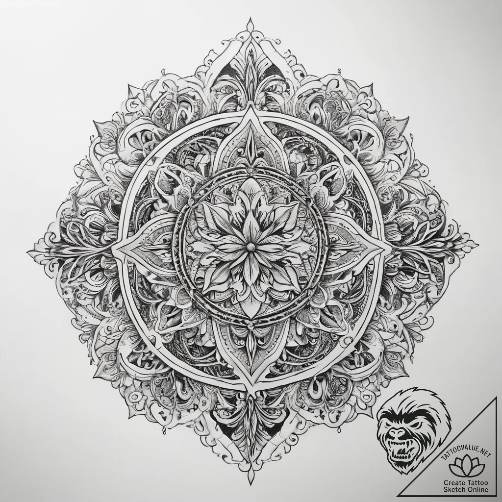 Tattoo sketch mind, ink illustration for tatt... - tattoo sketch (№1759145527_0, 29.09.2025 11:32) — tattoovalue.net