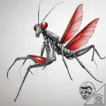 Tattoo sketch mantis, concept art for tattoo,… – tattoo sketch (№1759147666_0, 29.09.2025 12:07) — tattoovalue.net