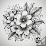 Tattoo sketch blueberry blossom, tattoo drawi… – tattoo sketch (№1759148450_0, 29.09.2025 12:20) — tattoovalue.net