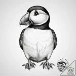 Tattoo sketch puffin, tattoo drawing outline,… – tattoo sketch (№1759148645_0, 29.09.2025 12:24) — tattoovalue.net