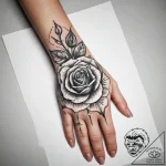 Tattoo sketch hands with a rose, tattoo drawi… – tattoo sketch (№1759149228_0, 29.09.2025 12:33) — tattoovalue.net