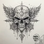 Tattoo sketch gamer pixelated character, tatt… – tattoo sketch (№1759150198_0, 29.09.2025 12:49) — tattoovalue.net