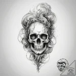 Tattoo sketch smoke – tattoo sketch (№1759151368_0, 29.09.2025 13:09) — tattoovalue.net