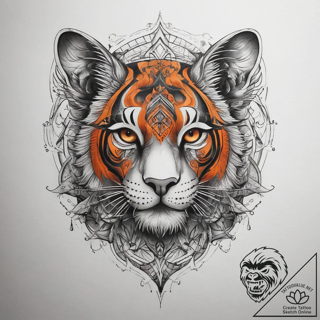 Tattoo sketch orange, tattoo sketch design, o... - tattoo sketch (№1759151563_0, 29.09.2025 13:12) — tattoovalue.net