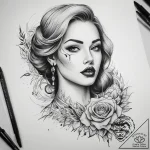 Tattoo sketch lipstick tattoo – tattoo sketch (№1759152146_0, 29.09.2025 13:22) — tattoovalue.net