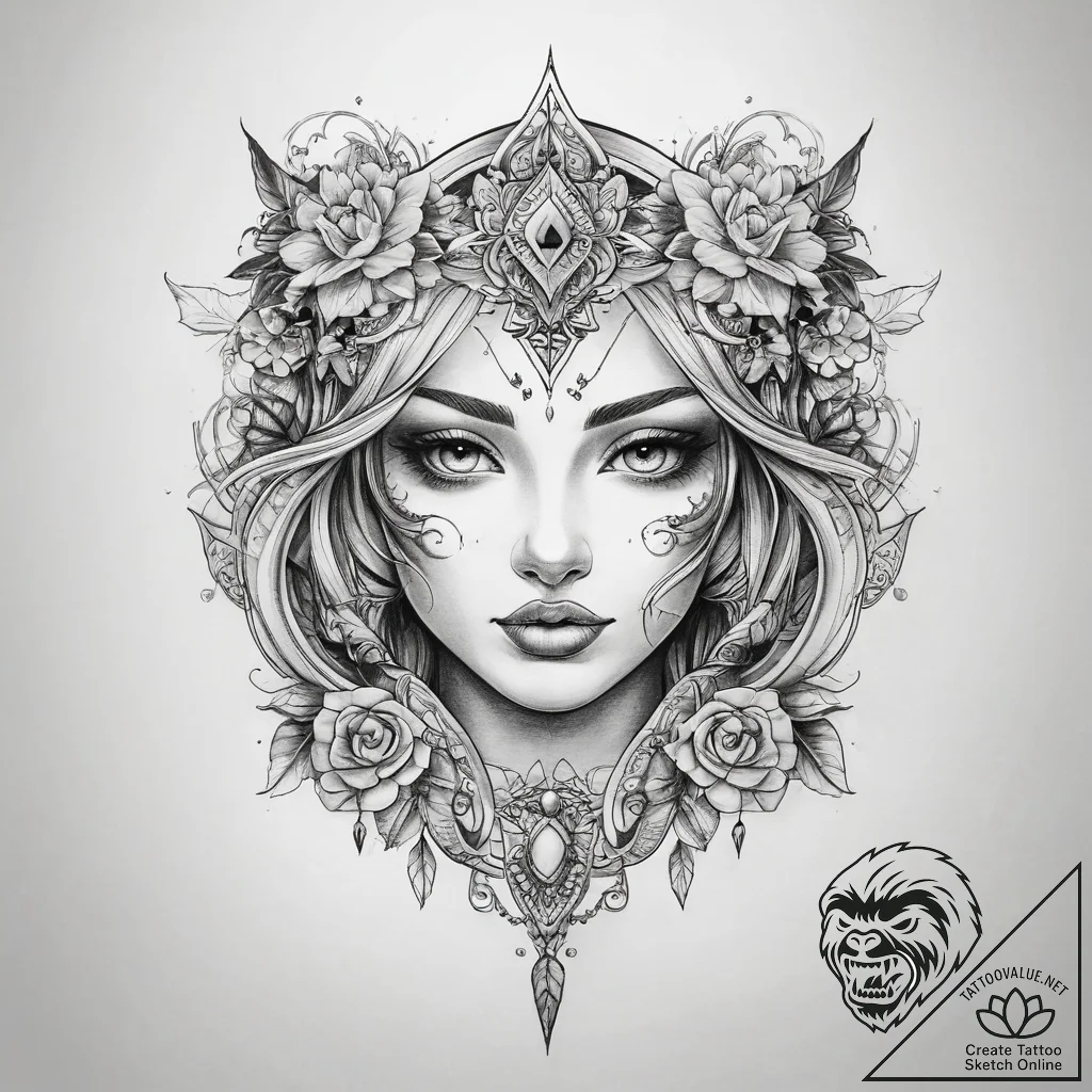 Tattoo sketch dream - tattoo sketch (№1759152738_0, 29.09.2025 13:32) — tattoovalue.net