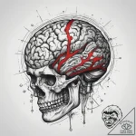 Tattoo sketch brain, tattoo flash sheet desig… – tattoo sketch (№1759153903_0, 29.09.2025 13:51) — tattoovalue.net