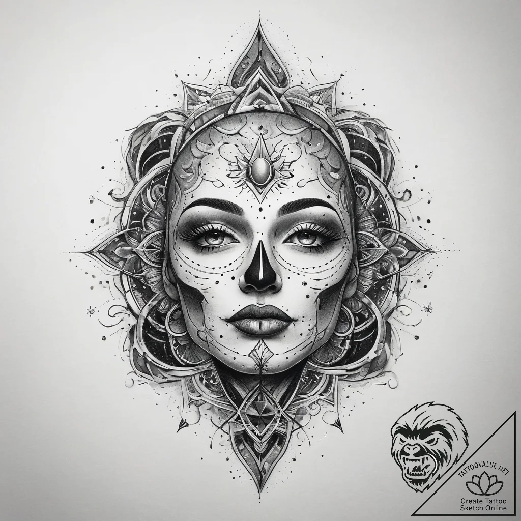 Tattoo sketch cosmic soil, artistic tattoo sk... - tattoo sketch (№1759154097_0, 29.09.2025 13:54) — tattoovalue.net