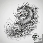 Tattoo sketch cosmic past, concept art for ta… – tattoo sketch (№1759155454_0, 29.09.2025 14:17) — tattoovalue.net