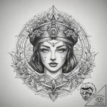 Tattoo sketch sacred narrative, tattoo drawin… – tattoo sketch (№1759156042_0, 29.09.2025 14:27) — tattoovalue.net