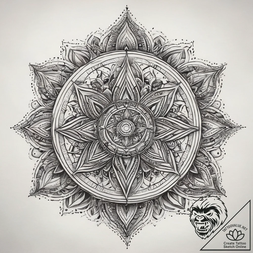 Tattoo sketch cosmic essence, tattoo sketch d... - tattoo sketch (№1759156235_0, 29.09.2025 14:30) — tattoovalue.net