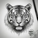 Tattoo sketch tiger’s eye, concept art for ta… – tattoo sketch (№1759156824_0, 29.09.2025 14:40) — tattoovalue.net