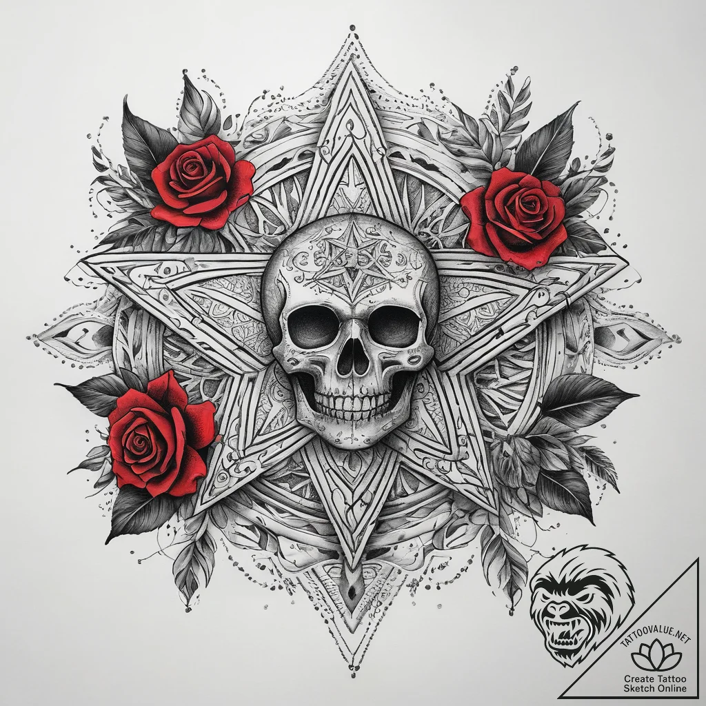 Tattoo sketch slavic embroidery pattern with... - tattoo sketch (№1759157018_0, 29.09.2025 14:43) — tattoovalue.net