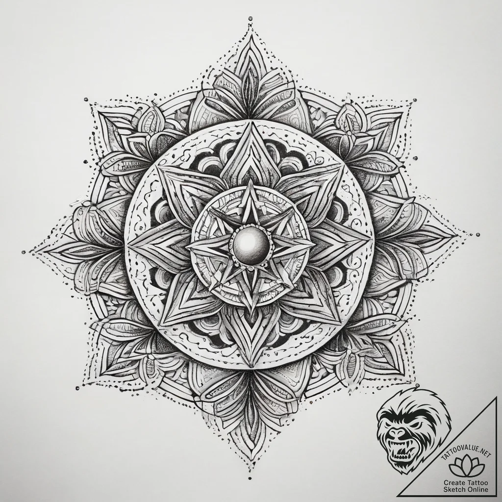 Tattoo sketch pearl string, ink illustration... - tattoo sketch (№1759159550_0, 29.09.2025 15:25) — tattoovalue.net