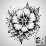 Tattoo sketch pepper flower, tattoo drawing o… – tattoo sketch (№1759160522_0, 29.09.2025 15:42) — tattoovalue.net