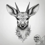 Tattoo sketch elegant doe, tattoo line art, o… – tattoo sketch (№1759160915_0, 29.09.2025 15:48) — tattoovalue.net