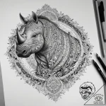 Tattoo sketch rhinoceros auklet, concept art… – tattoo sketch (№1759161302_0, 29.09.2025 15:55) — tattoovalue.net