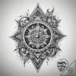 Tattoo sketch cosmic life, artistic tattoo sk… – tattoo sketch (№1759163052_0, 29.09.2025 16:24) — tattoovalue.net