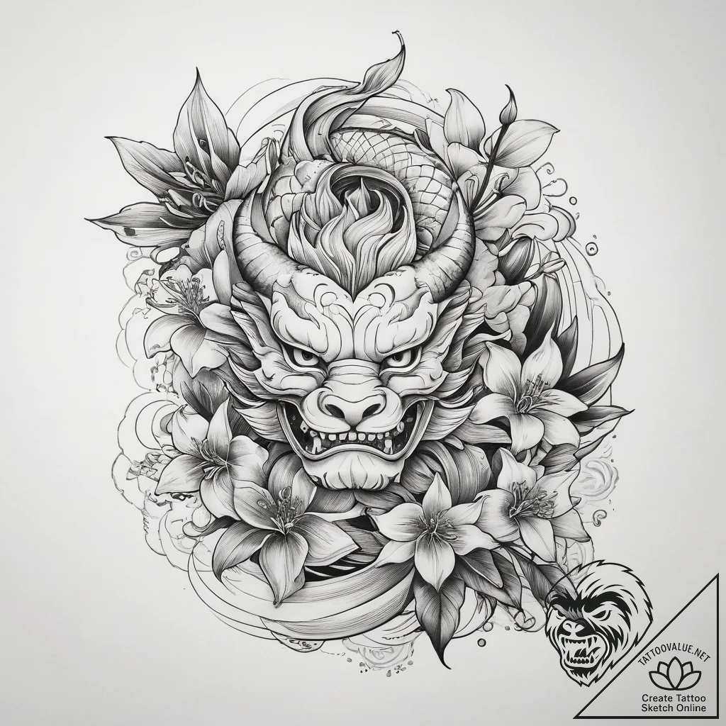 Tattoo sketch hyacinth bouquet, tattoo line a... - tattoo sketch (№1759163247_0, 29.09.2025 16:27) — tattoovalue.net