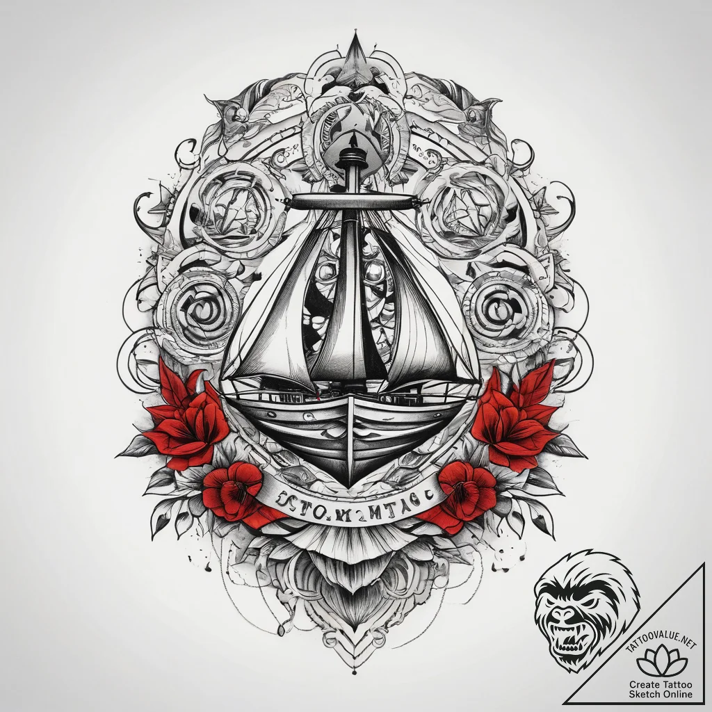 Tattoo sketch oasis, artistic tattoo sketch,... - tattoo sketch (№1759164415_0, 29.09.2025 16:46) — tattoovalue.net