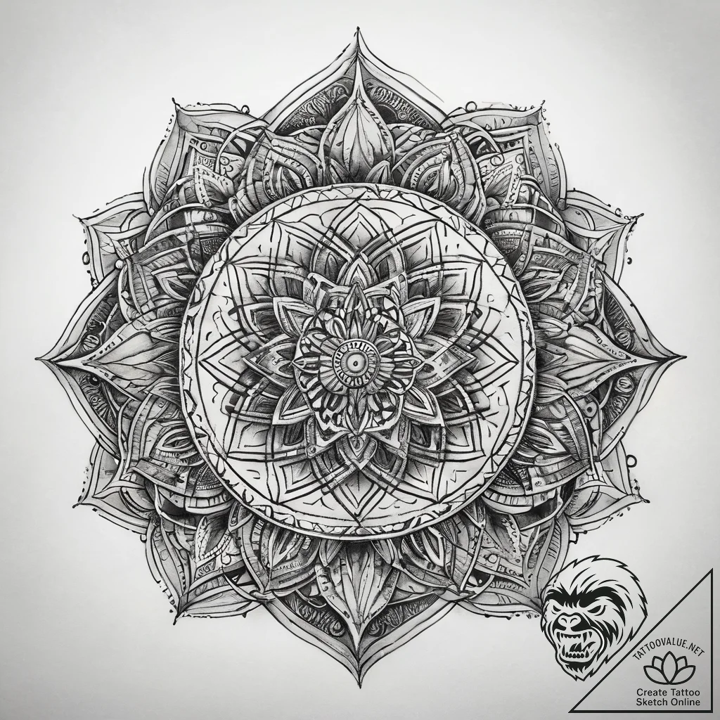 Tattoo sketch village, ink illustration for t... - tattoo sketch (№1759167329_0, 29.09.2025 17:35) — tattoovalue.net