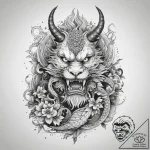 Tattoo sketch radegast, the god of hospitalit… – tattoo sketch (№1759167718_0, 29.09.2025 17:41) — tattoovalue.net