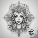 Tattoo sketch queen tattoo, tattoo drawing ou… – tattoo sketch (№1759169080_0, 29.09.2025 18:04) — tattoovalue.net