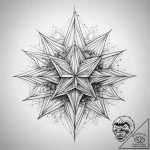Tattoo sketch geometric star – tattoo sketch (№1759169476_0, 29.09.2025 18:11) — tattoovalue.net
