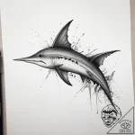 Tattoo sketch sawfish, tattoo flash sheet des… – tattoo sketch (№1759170443_0, 29.09.2025 18:27) — tattoovalue.net