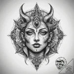 Tattoo sketch spiritual spirit, tattoo flash… – tattoo sketch (№1759170828_0, 29.09.2025 18:33) — tattoovalue.net
