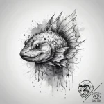 Tattoo sketch sculpin, tattoo drawing outline… – tattoo sketch (№1759171808_0, 29.09.2025 18:50) — tattoovalue.net