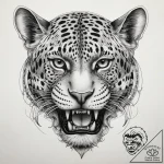 Tattoo sketch leopard shark, tattoo line art,… – tattoo sketch (№1759172390_0, 29.09.2025 18:59) — tattoovalue.net