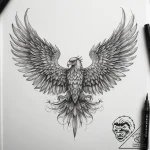 Tattoo sketch griffin wings, tattoo line art,… – tattoo sketch (№1759172584_0, 29.09.2025 19:03) — tattoovalue.net