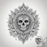 Tattoo sketch slavic embroidery pattern with… – tattoo sketch (№1759173949_0, 29.09.2025 19:25) — tattoovalue.net