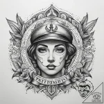 Tattoo sketch newspaper with a headline, tatt… – tattoo sketch (№1759174726_0, 29.09.2025 19:38) — tattoovalue.net