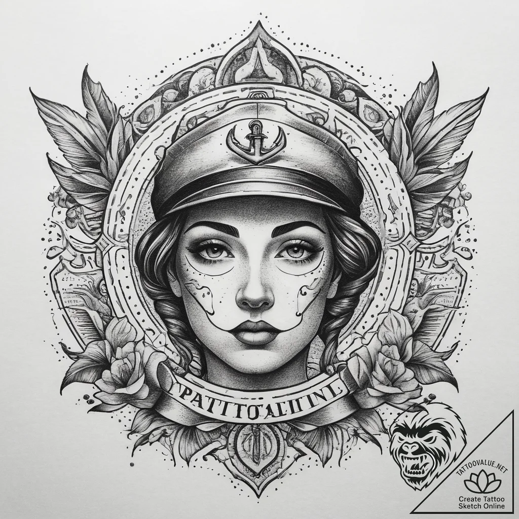 Tattoo sketch newspaper with a headline, tatt... - tattoo sketch (№1759174726_0, 29.09.2025 19:38) — tattoovalue.net