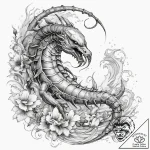 Tattoo sketch scorpion with a knife, concept… – tattoo sketch (№1759174920_0, 29.09.2025 19:42) — tattoovalue.net