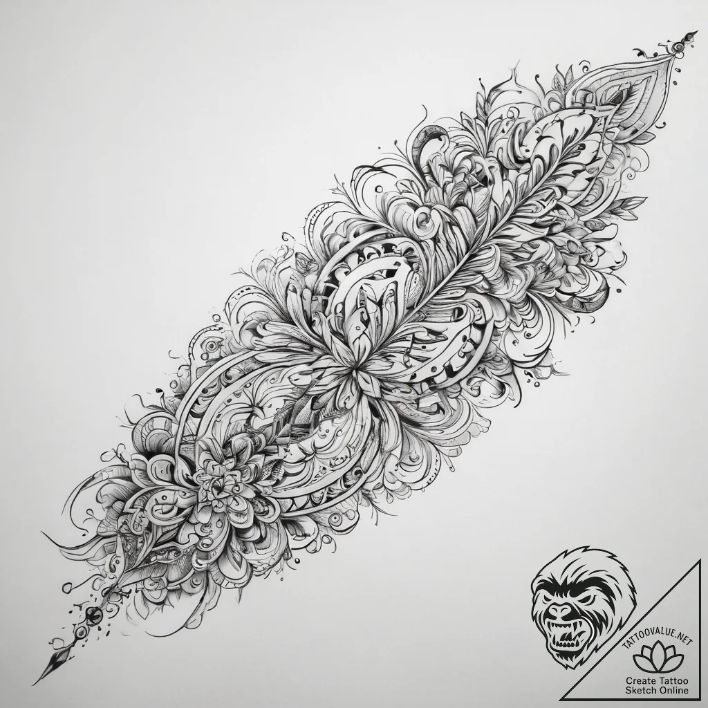 Tattoo sketch rail, tattoo sketch design, fin... - tattoo sketch (№1759176869_0, 29.09.2025 20:14) — tattoovalue.net