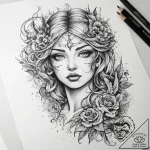 Tattoo sketch mystical scene, tattoo drawing… – tattoo sketch (№1759177070_0, 29.09.2025 20:17) — tattoovalue.net