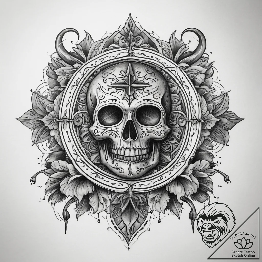 Patterns & ornaments, artistic tattoo sketch,... - tattoo sketch (№1759177456_0, 29.09.2025 20:24) — tattoovalue.net