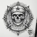 Tattoo sketch узор в виде карты, concept art… – tattoo sketch (№1759178237_0, 29.09.2025 20:37) — tattoovalue.net
