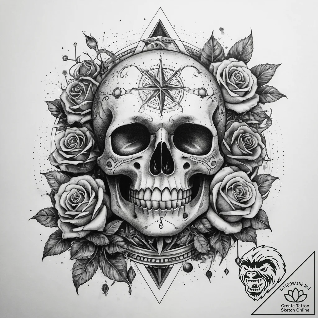 Tattoo sketch cosmic legend, artistic tattoo... - tattoo sketch (№1759178823_0, 29.09.2025 20:47) — tattoovalue.net