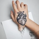 Tattoo sketch hands with a heart – tattoo sketch (№1759179405_0, 29.09.2025 20:56) — tattoovalue.net