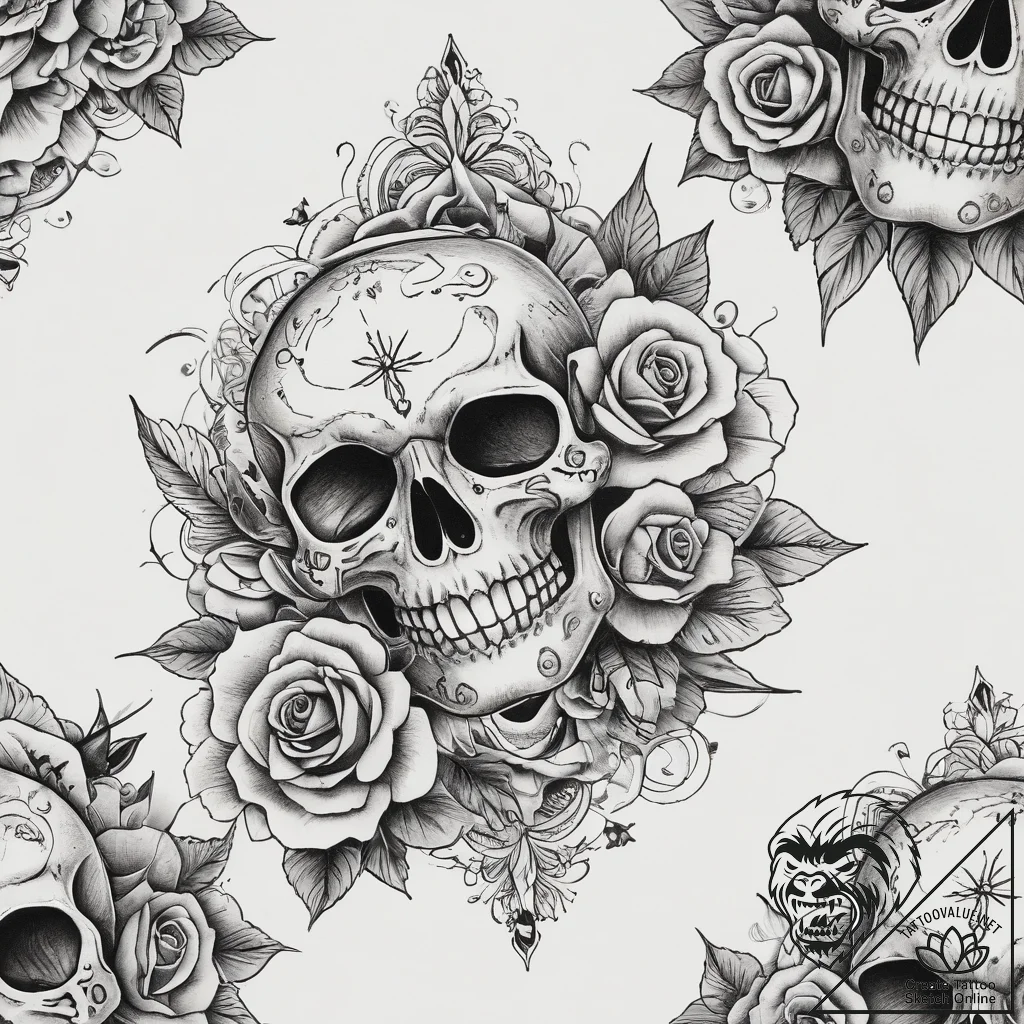 Tattoo sketch fabric with a design, tattoo li... - tattoo sketch (№1759179987_0, 29.09.2025 21:06) — tattoovalue.net