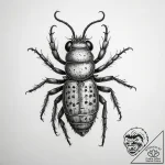 Tattoo sketch springtail, concept art for tat… – tattoo sketch (№1759180572_0, 29.09.2025 21:16) — tattoovalue.net