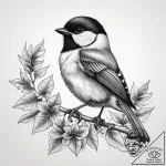 Tattoo sketch chickadee, tattoo flash sheet d… – tattoo sketch (№1759184271_0, 29.09.2025 22:17) — tattoovalue.net